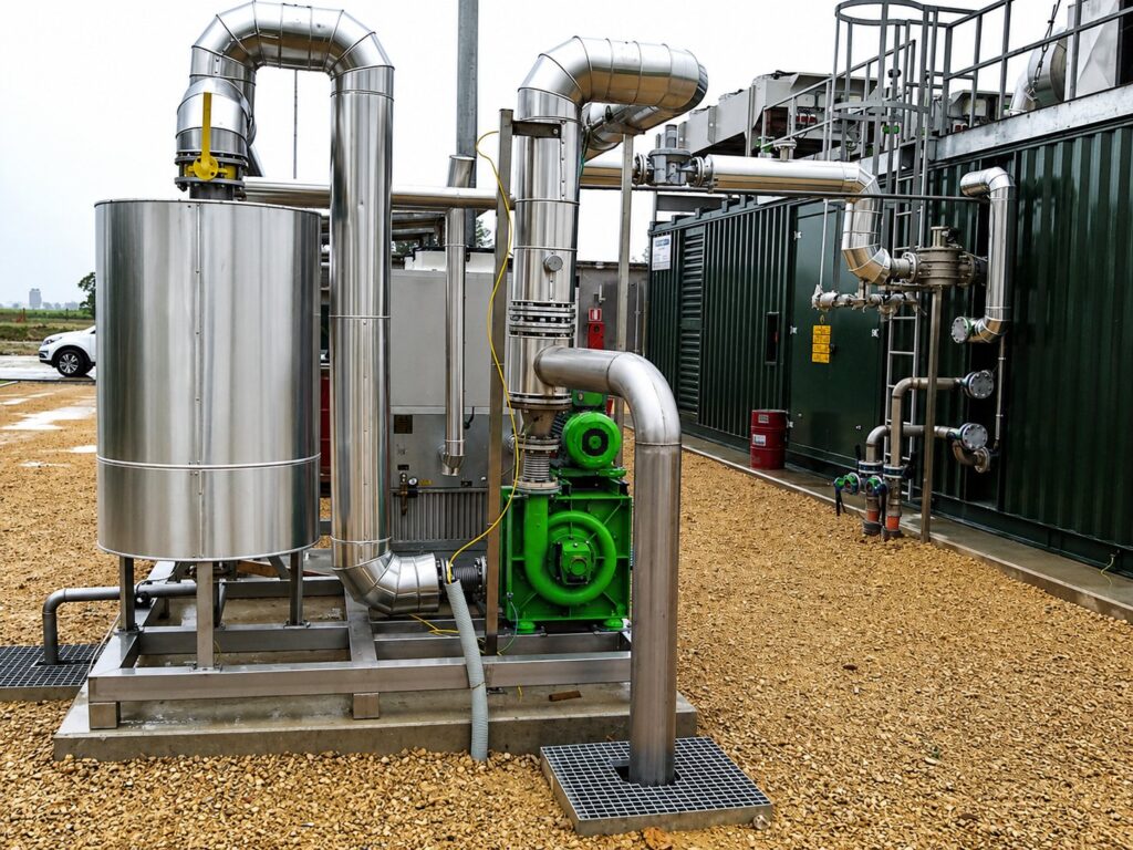 Impianto biogas con soffianti SAVIO